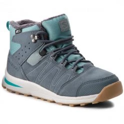 Enfant Boots SALOMON - Utility Ts Cswp J 404787 14 W0 Trellis/Stormy Weather/Tropical Green Bleu Marine