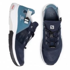 Homme Chaussures De Trekking SALOMON - Tech Amphib 4 409852 Navy Blazer/Bluestone/Lunar Rock Bleu Marine -Salomon Soldes Magasin 0000206958105 05 ws