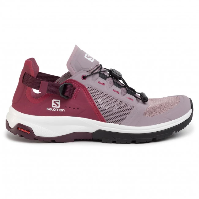 Femme Chaussures SALOMON - Tech Amphib 4 W 409855 25 V0 Quail/Rhododendron/Winetasting Rose 4 Femme Chaussures SALOMON - Tech Amphib 4 W 409855 25 V0 Quail/Rhododendron/Winetasting Rose – Image 2