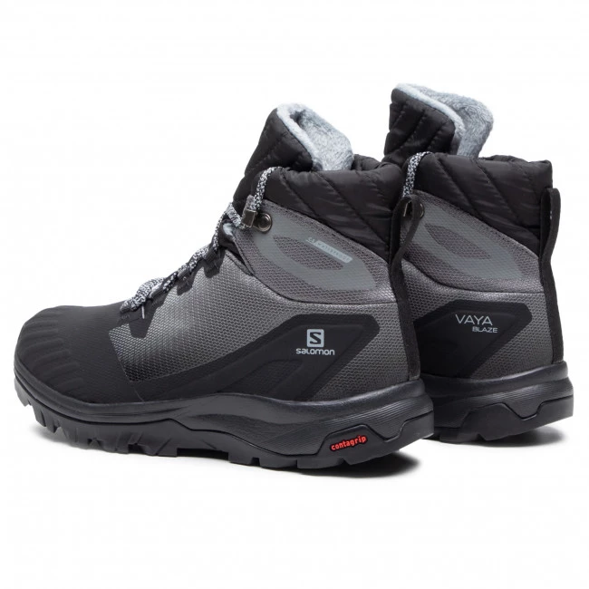 Femme Chaussures De Trekking SALOMON - Vaya Blaze Ts Cswp 411132 20 V0 Black/Black/ Quiet Shade Gris 5 Femme Chaussures De Trekking SALOMON - Vaya Blaze Ts Cswp 411132 20 V0 Black/Black/ Quiet Shade Gris – Image 3