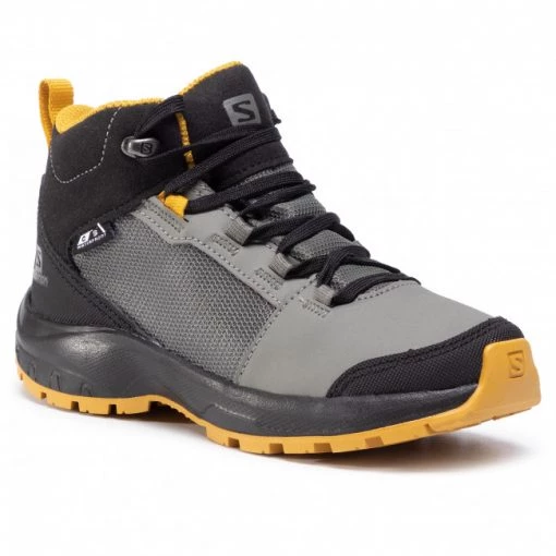 Unisexe Chaussures De Trekking SALOMON - Outward Cswp J 409722 09 W0 Castor Gray/Black/Arrowwood Gris -Salomon Soldes Magasin 0000207229082 01 pa