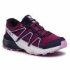 Unisexe Chaussures SALOMON - Speedcross J 412888 09 M0 Plum Caspia/Evening Blue/Orchid Violet -Salomon Soldes Magasin 0000207941434 01 rz