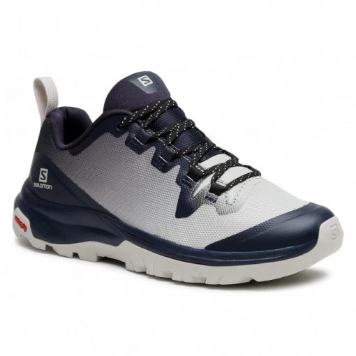 Femme Chaussures De Trekking SALOMON - Vaya 413017 20 V0 Lunar Rock/Night Sky/Lunar Rock Bleu Marine, Gris -Salomon Soldes Magasin 0000207941922 01 rz