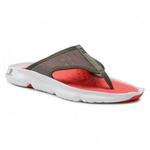 Homme Tongs SALOMON - Reelax Break 5.0 412777 31 M0 Deep Lichen Green/White/Cherry Tomato Vert 4 Homme Tongs SALOMON - Reelax Break 5.0 412777 31 M0 Deep Lichen Green/White/Cherry Tomato Vert -Salomon Soldes Magasin 0000207945395 01 rz