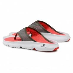 Homme Tongs SALOMON - Reelax Break 5.0 412777 31 M0 Deep Lichen Green/White/Cherry Tomato Vert 10 Homme Tongs SALOMON - Reelax Break 5.0 412777 31 M0 Deep Lichen Green/White/Cherry Tomato Vert -Salomon Soldes Magasin 0000207945395 02 rz