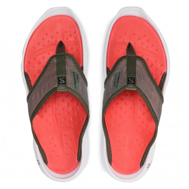 Homme Tongs SALOMON - Reelax Break 5.0 412777 31 M0 Deep Lichen Green/White/Cherry Tomato Vert 8 Homme Tongs SALOMON - Reelax Break 5.0 412777 31 M0 Deep Lichen Green/White/Cherry Tomato Vert – Image 6