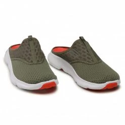 Homme Mules / Sandales De Bain SALOMON - Reelax Slide 5.0 412778 27 M0 Deep Lichen Green/White/Cherry Tomato Vert -Salomon Soldes Magasin 0000207945401 08 rz