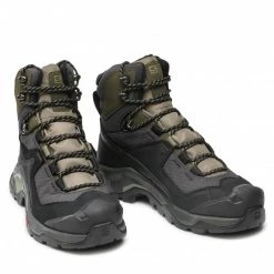 Homme Chaussures De Trekking SALOMON - Quest Element Gtx GORE-TEX 414571 28 V0 Black/Deep Lichen Green/Olive Night Vert -Salomon Soldes Magasin 0000208741224 07 rz