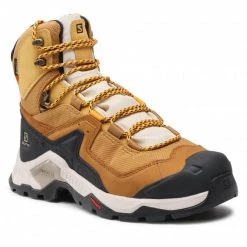 Homme Chaussures De Trekking SALOMON - Quest Element Gtx GORE-TEX 414573 27 V0 Cumin/Bleached Sand/Saffron Marron