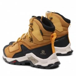 Homme Chaussures De Trekking SALOMON - Quest Element Gtx GORE-TEX 414573 27 V0 Cumin/Bleached Sand/Saffron Marron -Salomon Soldes Magasin 0000208741248 02 rz