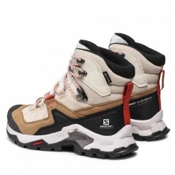 Unisexe Chaussures De Trekking SALOMON - Quest Element Gtx W GORE-TEX 414575 20 V0 Safari/Vanilla Ice/Mecca Orange Beige, Blanc -Salomon Soldes Magasin 0000208742795 02 rz