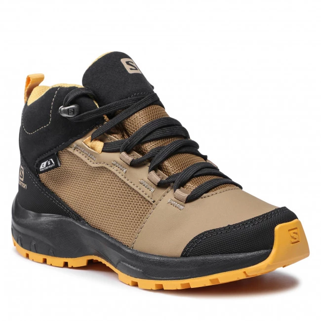 Enfant Chaussures De Trekking SALOMON - Outward Cswp J 412849 09 W0 Safari/Phantom/Warm Apricot Marron 3 Enfant Chaussures De Trekking SALOMON - Outward Cswp J 412849 09 W0 Safari/Phantom/Warm Apricot Marron