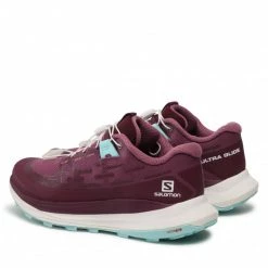Femme Chaussures SALOMON - Ultra Glide 415987 20 V0 Tulipwood/White/Tanager Turquoise Bordeaux -Salomon Soldes Magasin 0000209985580 02 rz