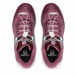 Femme Chaussures SALOMON - Ultra Glide 415987 20 V0 Tulipwood/White/Tanager Turquoise Bordeaux -Salomon Soldes Magasin 0000209985580 05 rz