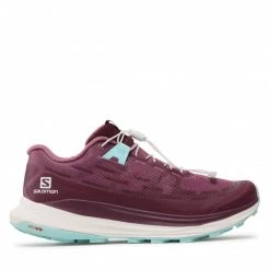 Femme Chaussures SALOMON - Ultra Glide 415987 20 V0 Tulipwood/White/Tanager Turquoise Bordeaux -Salomon Soldes Magasin 0000209985580 07 rz