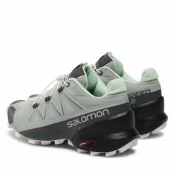 Femme Chaussures SALOMON - Speedcross 5 W 416098 20 V0 Wrought Iron/Spray/White Vert -Salomon Soldes Magasin 0000209990737 02 rz