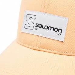 Accessoires Casquette SALOMON - Trucker Curved Cap C14655 17 G0 Almond Cream Orange -Salomon Soldes Magasin 0193128509408 05 rz