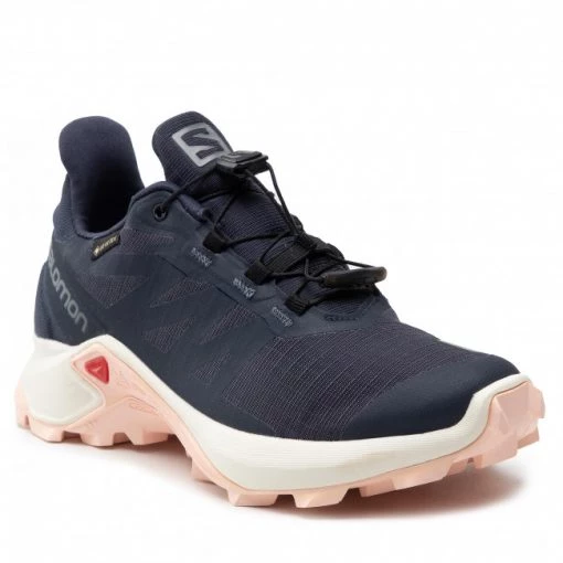 Femme Chaussures SALOMON - Supercross 3 Gtx W GORE-TEX 414564 20 W0 India Ink/Vanilla Ice/Peachy Keen Bleu Marine -Salomon Soldes Magasin 01 0000209985535 kt
