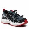 Unisexe Chaussures SALOMON - Xa Pro V8 J 416137 09 W0 Stormy Weather/Zen Blue/Goji Berry Noir, Bleu -Salomon Soldes Magasin 01 0000209987171 st
