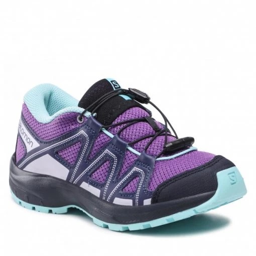 Enfant Chaussures De Trekking SALOMON - Kicka J 416799 11 W0 Royal Lilac/Night Sky/Purple Heather Violet -Salomon Soldes Magasin 01 0000300663240 rz