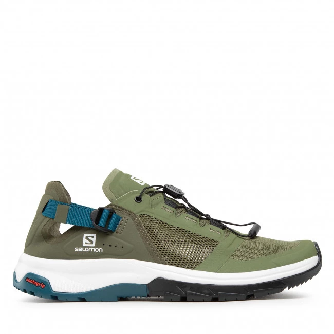 Homme Chaussures SALOMON - Tech Smphib 4 416126 Olivine/Olive Night/Legion Blue Vert 4 Homme Chaussures SALOMON - Tech Smphib 4 416126 Olivine/Olive Night/Legion Blue Vert – Image 2