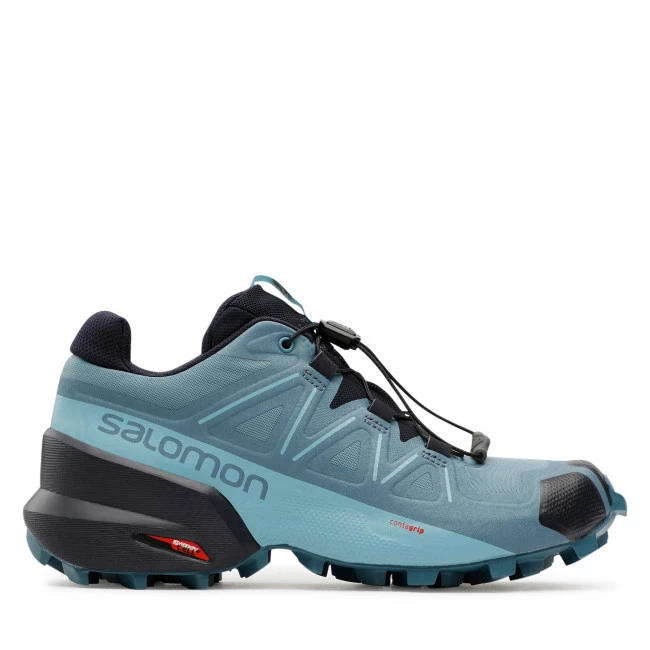 Femme Chaussures SALOMON - Speedcross 5 Wide W 414631 20 V0 Bluestone/Night Sky/Delphinium Blue Bleu 4 Femme Chaussures SALOMON - Speedcross 5 Wide W 414631 20 V0 Bluestone/Night Sky/Delphinium Blue Bleu – Image 2