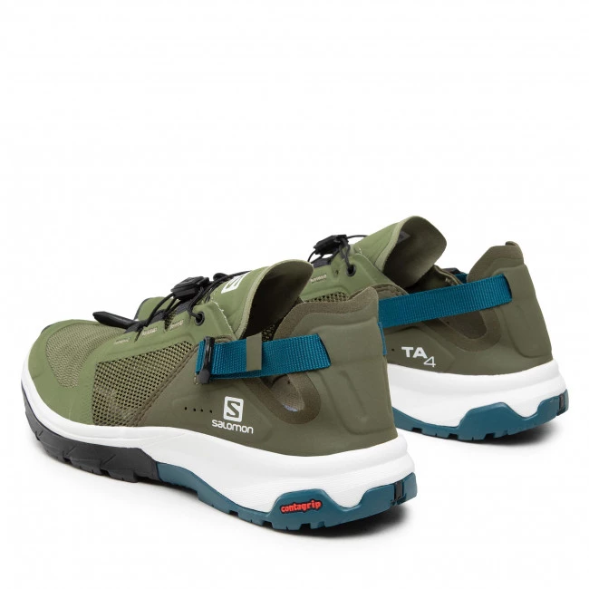 Homme Chaussures SALOMON - Tech Smphib 4 416126 Olivine/Olive Night/Legion Blue Vert 5 Homme Chaussures SALOMON - Tech Smphib 4 416126 Olivine/Olive Night/Legion Blue Vert – Image 3