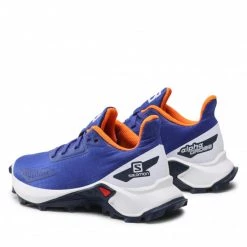 Unisexe Chaussures SALOMON - Alphacross Blast J 416213 09 V0 Clematis Blue/White/Vibrant Orange Violet -Salomon Soldes Magasin 03 0000209987270 rz