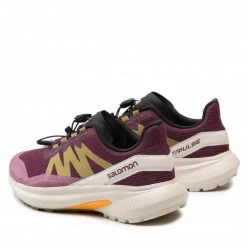 Femme Chaussures SALOMON - Hypulse W 415956 20 W0 Grape Wine/Rainy Day/Green Moss Violet -Salomon Soldes Magasin 03 0000301186335 bs