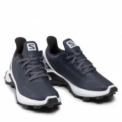 Unisexe Chaussures SALOMON - Alphacross Blast J 411160 09 W0 India Ink/White/Black Gris -Salomon Soldes Magasin 05 0000207229327 swa