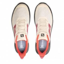 Homme Chaussures De Trekking SALOMON - OUTpusle GTX GORE-TEX 415881 Bleached Sand/Black/Poppy Red Beige, Multicolore -Salomon Soldes Magasin 05 0000209669961 bs