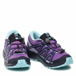 Enfant Chaussures De Trekking SALOMON - Kicka J 416799 11 W0 Royal Lilac/Night Sky/Purple Heather Violet -Salomon Soldes Magasin 05 0000300663240 rz