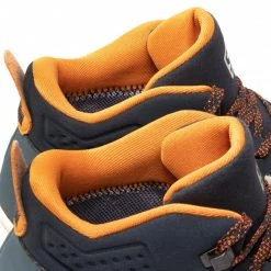 Homme Chaussures De Trekking SALOMON - Outpulse Mid Gtx GORE-TEX 415895 26 V0 Ebony/Bleached Sand/Vibrant Orange Bleu Marine -Salomon Soldes Magasin 05 0000301041962 mf