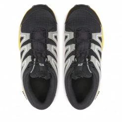 Unisexe Chaussures SALOMON - Speedcross Cswp J 416285 09 M0 Black/Wrought Iron/Lemon Noir -Salomon Soldes Magasin 06 0000209987331 rz