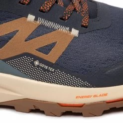 Homme Chaussures De Trekking SALOMON - Outpulse Mid Gtx GORE-TEX 415895 26 V0 Ebony/Bleached Sand/Vibrant Orange Bleu Marine -Salomon Soldes Magasin 06 0000301041962 mf