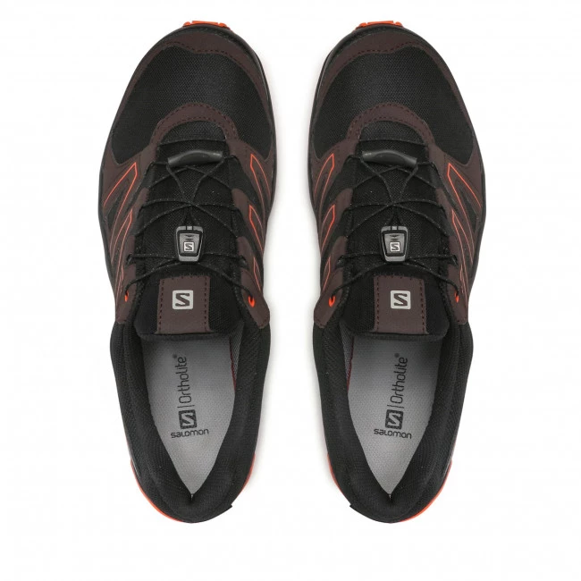 Homme Chaussures SALOMON - Sollia Gtx GORE-TEX 412318 31 V0 Black/Chocolate Plum/Red Orange Noir 8 Homme Chaussures SALOMON - Sollia Gtx GORE-TEX 412318 31 V0 Black/Chocolate Plum/Red Orange Noir – Image 6